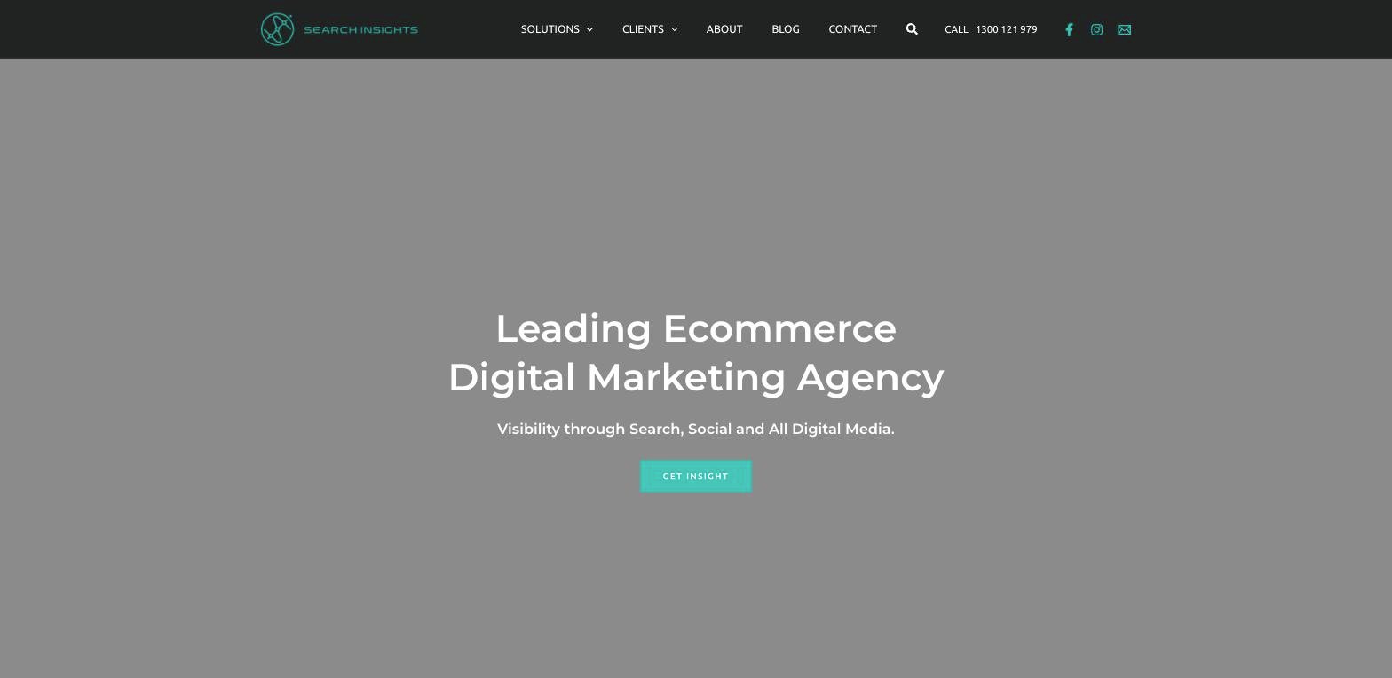 Search Insights homepage
